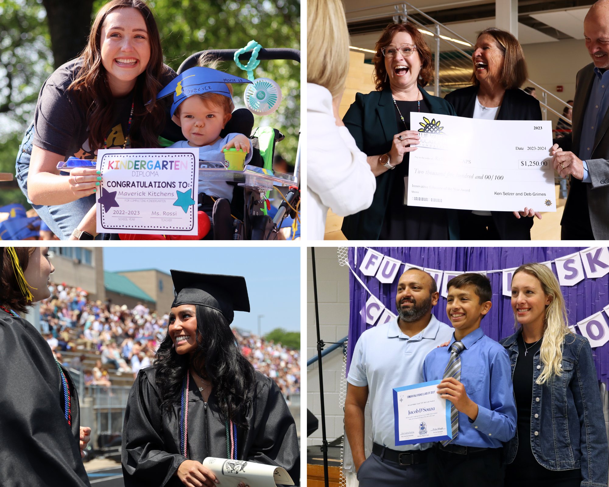 collage of award recipients 